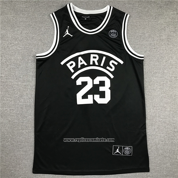 Camiseta AJ x PSG Michael Jordan #23 Negro